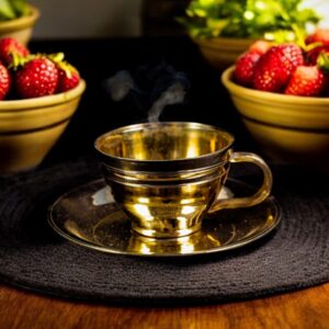 Handcrafted Kansa Cup and Saucer Set – Elegant Ayurvedic Drinkware for a Luxurious Dining Experience | 130 ML