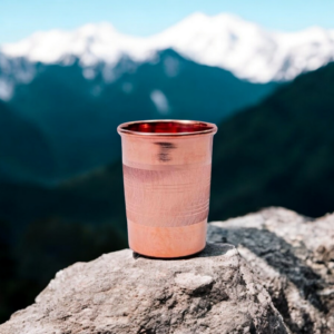 "Pure Copper Water Glass – Ayurvedic Health & Elegance"