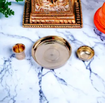 Mini Kansa Pooja Set – Compact & Sacred Ritual Kit | Set of 3