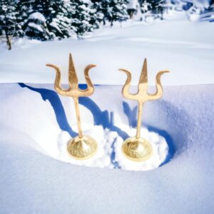 Divine Trishul – Sacred Symbol of Power & Protection | Set of 2