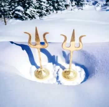 Divine Trishul – Sacred Symbol of Power & Protection | Set of 2