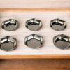 Stainless Steel Plate Set – Pack of 6 | Food-Grade, Rustproof & Mirror Finish Dinner Plates