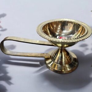Traditional Brass Dhoop Dani / Kapoor Dani – Handcrafted Incense Burner for Puja & Aromatic Rituals