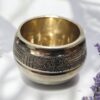 Handcrafted Brass Rice Measuring Cup | Traditional Kalash / Water Pot for Pooja & Ritual Use | Gold