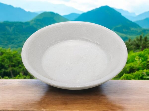 Original White Marble Stone Plate | Handcrafted Traditional Plate for Puja, Décor & Serving