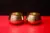 Handcrafted Brass Rice Measuring Cup | Traditional Kalash / Water Pot for Pooja & Ritual Use | Set of 2 pcs | Gold