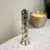 Pure Brass Om 35 Design Agarbatti | Incense Stick Stand | Holder with Dust and Burn Safety Ash Catcher (Gold, Height: 10 Inch)